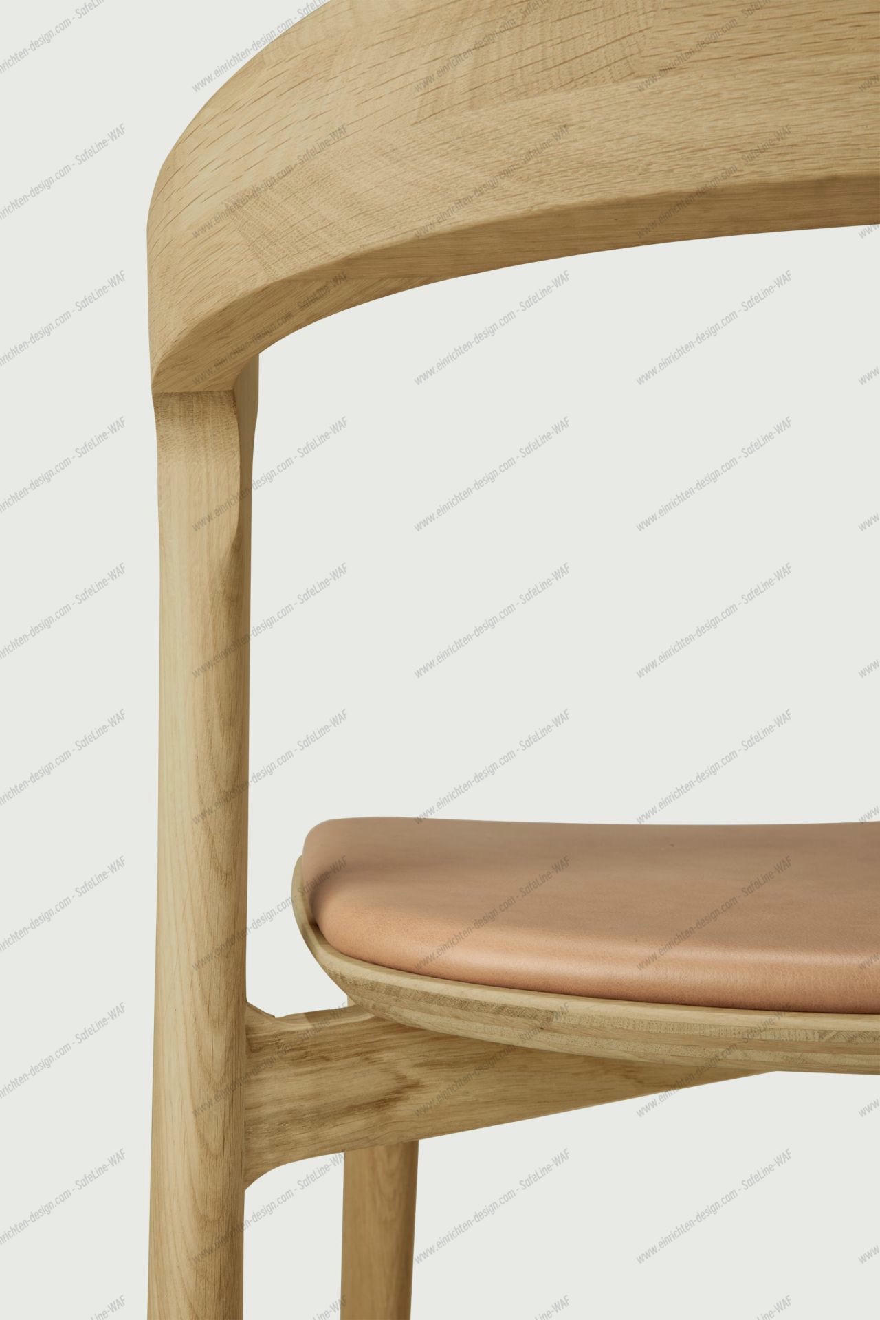Bok chair lacquered oak - Sienna leather Ethnicraft