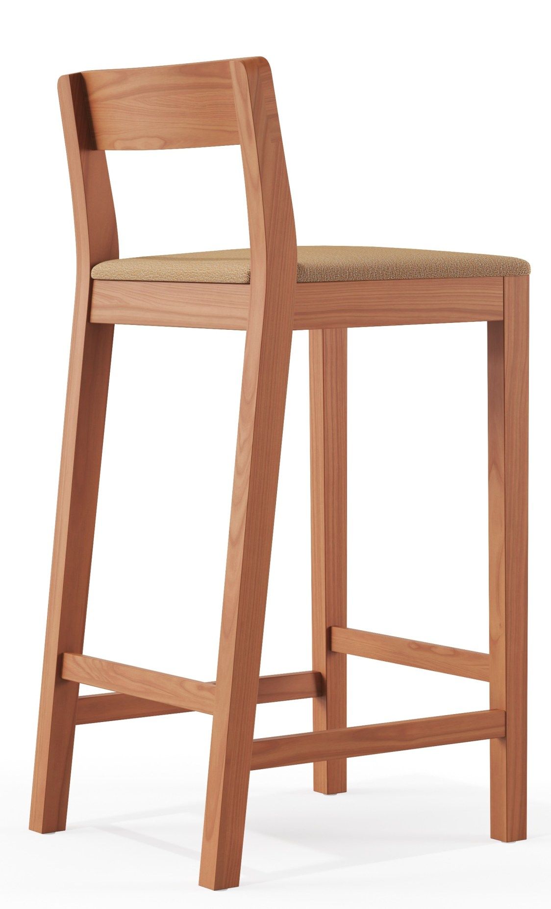 Sit Wood Bar Stool with Seat Cushion Zeitraum Sit Wood Bar Stool with Seat Cushion Zeitraum