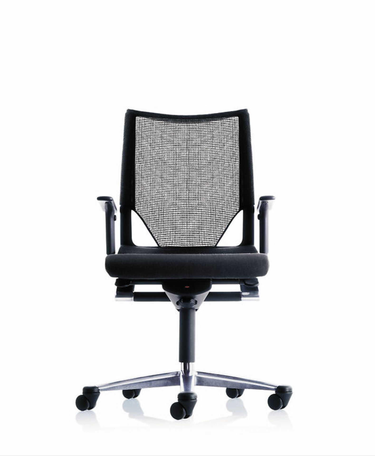 Modus swivel chair 275/7 Medium-height backrest, with seat upholstery by Wilkhahn