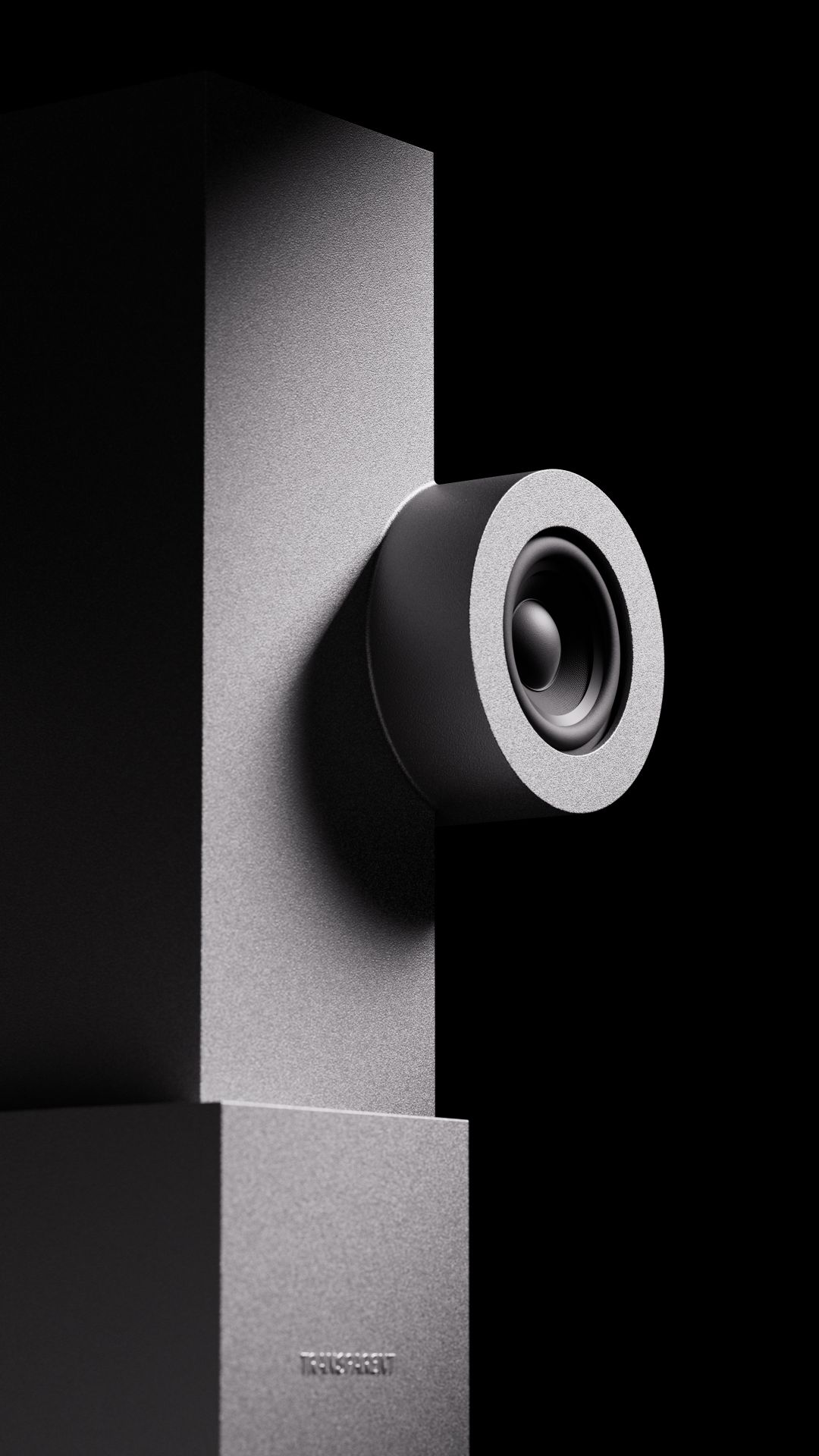Brutalist Loudspeaker Transparent