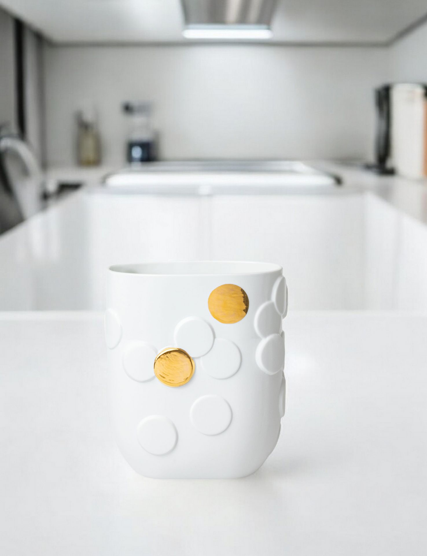 Golden dot vase Räder