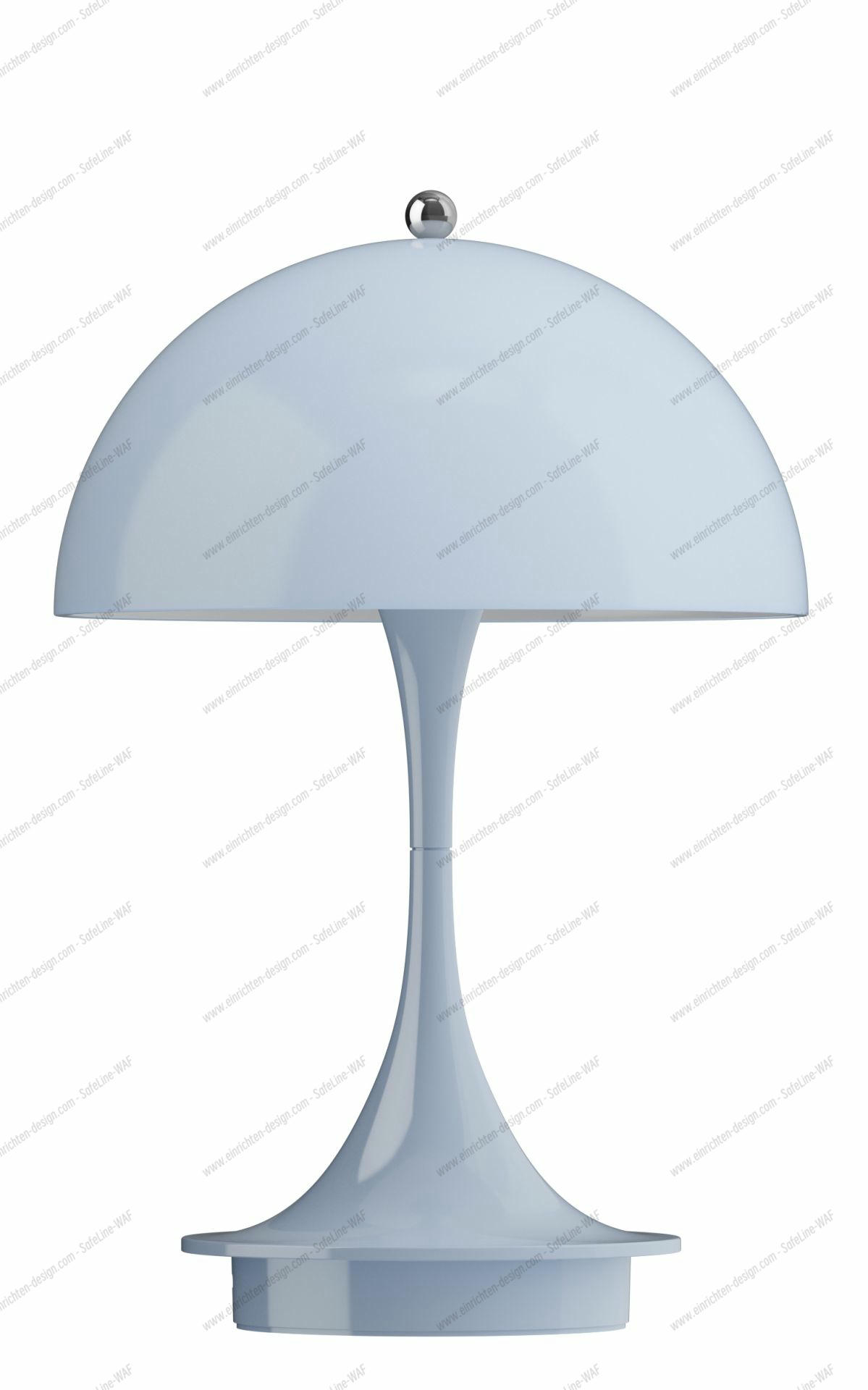 Panthella 160 Portable V3 rechargeable LED table lamp Indoor/Outdoor Louis Poulsen Opal blue