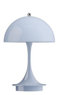 Panthella 160 Portable V3 rechargeable LED table lamp Indoor/Outdoor Louis Poulsen Opal blue