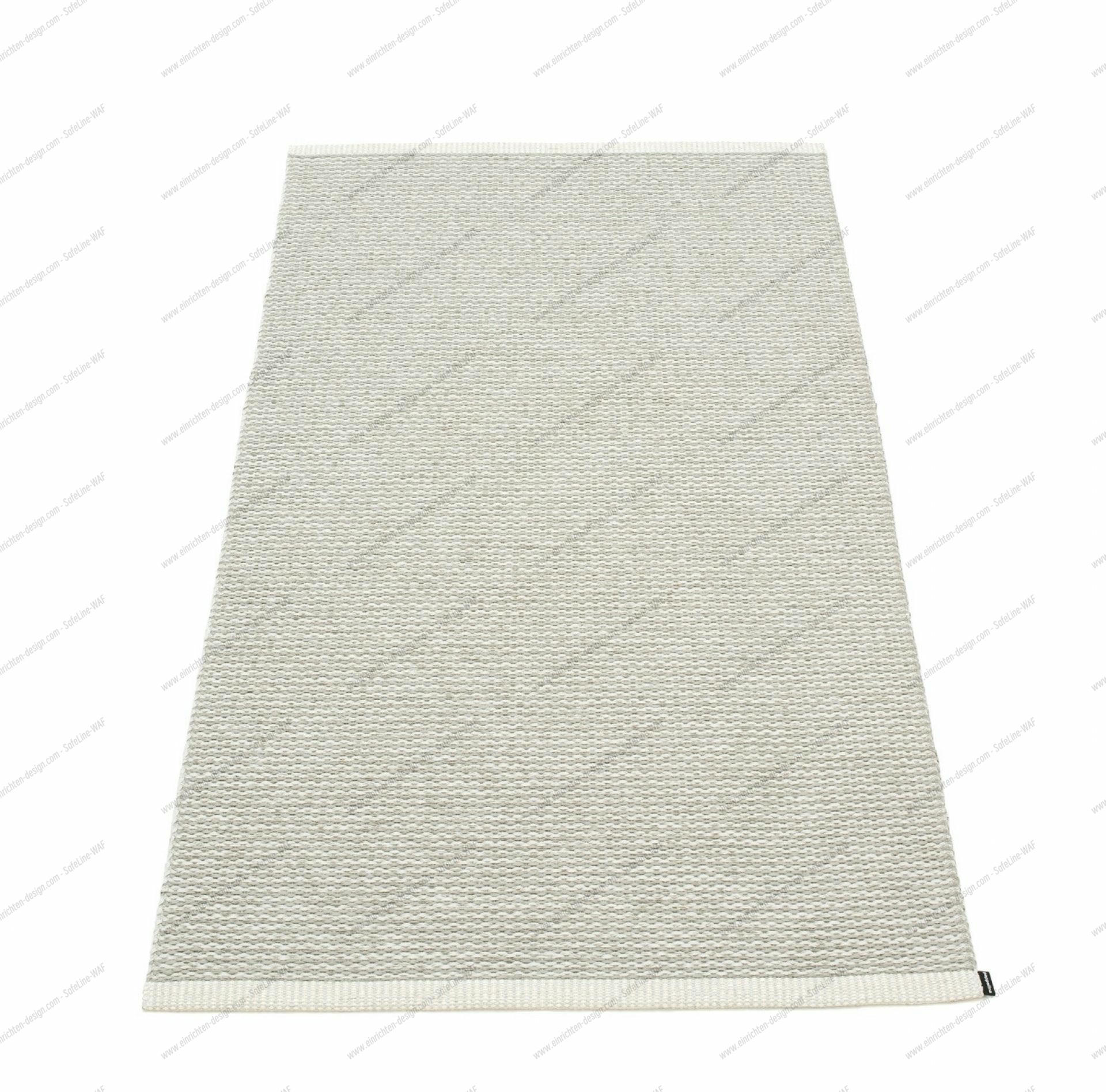 Pappelina Mono Kunststoffteppich in Fossil, Größe 85x160 cm, gewebter Teppich für Innen- und Außenbereich.