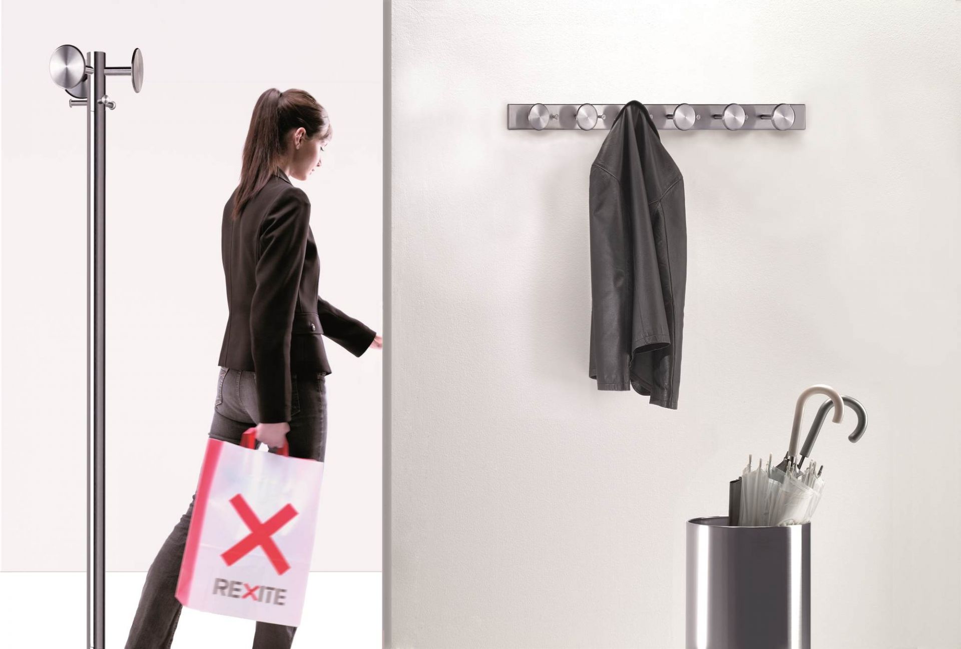 Nox high trash bin / umbrella stand Standard Rexite SINGLE PIECES