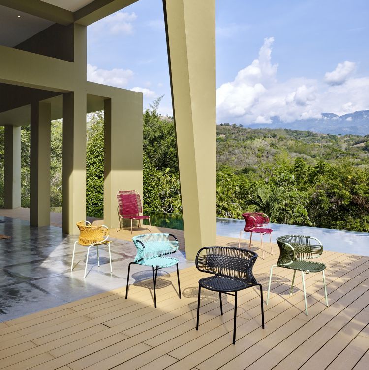 Cielo Stacking Armchair Stackable Armchair Outdoor ames 