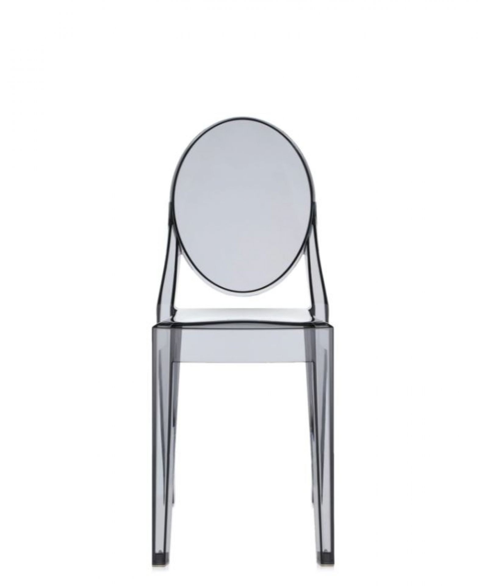 Victoria Ghost Chair 2-er Set Kartell Transparent smoke gray