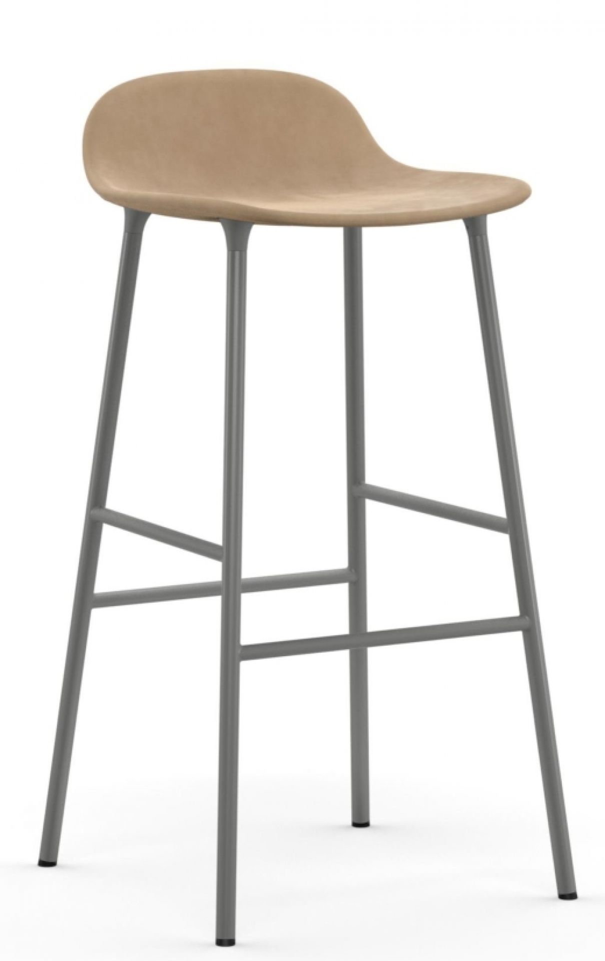 Form Barstool  H 75 cm Steel Upholstered Normann Copenhagen