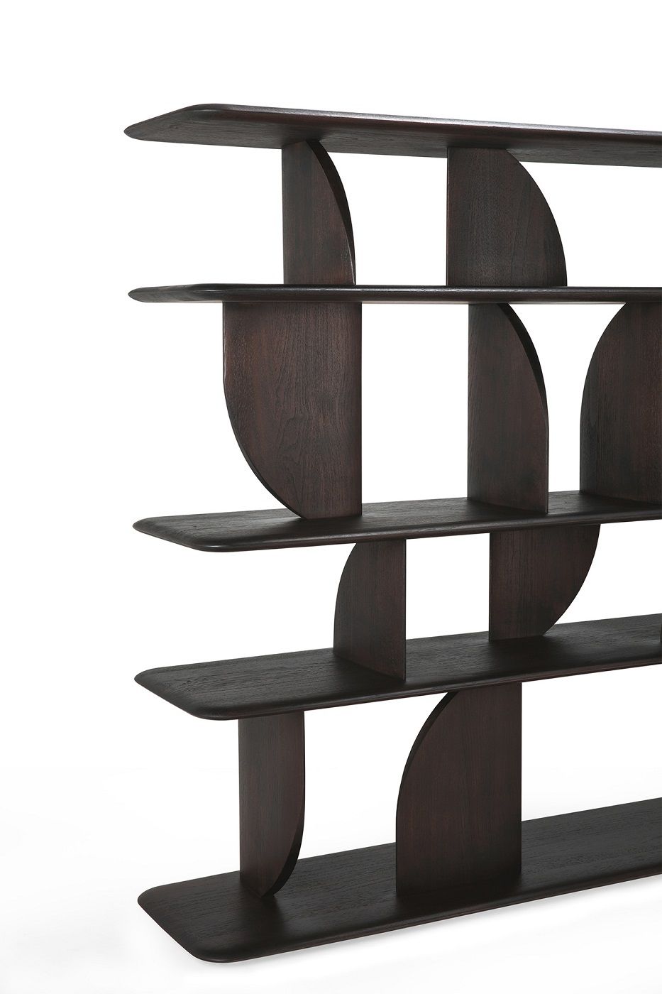 Geometric Shelf Teak lacquered Ethnicraft