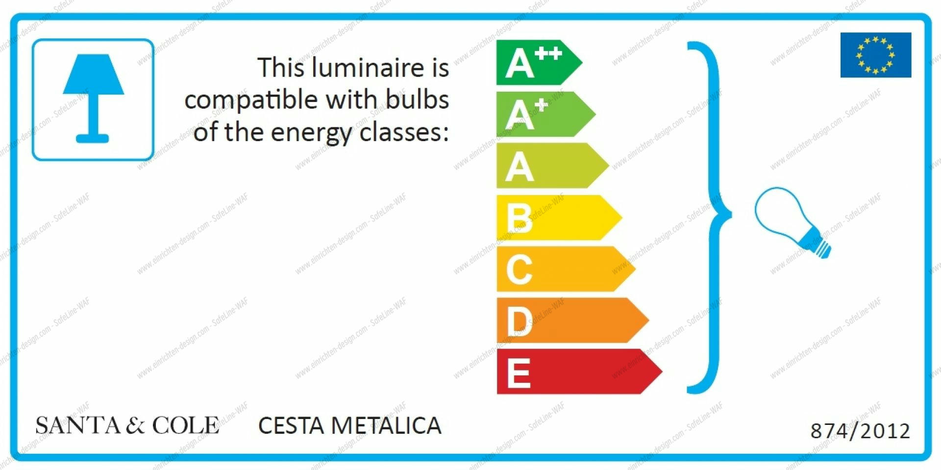 Cesta Metálica Table Lamp Santa & Cole
