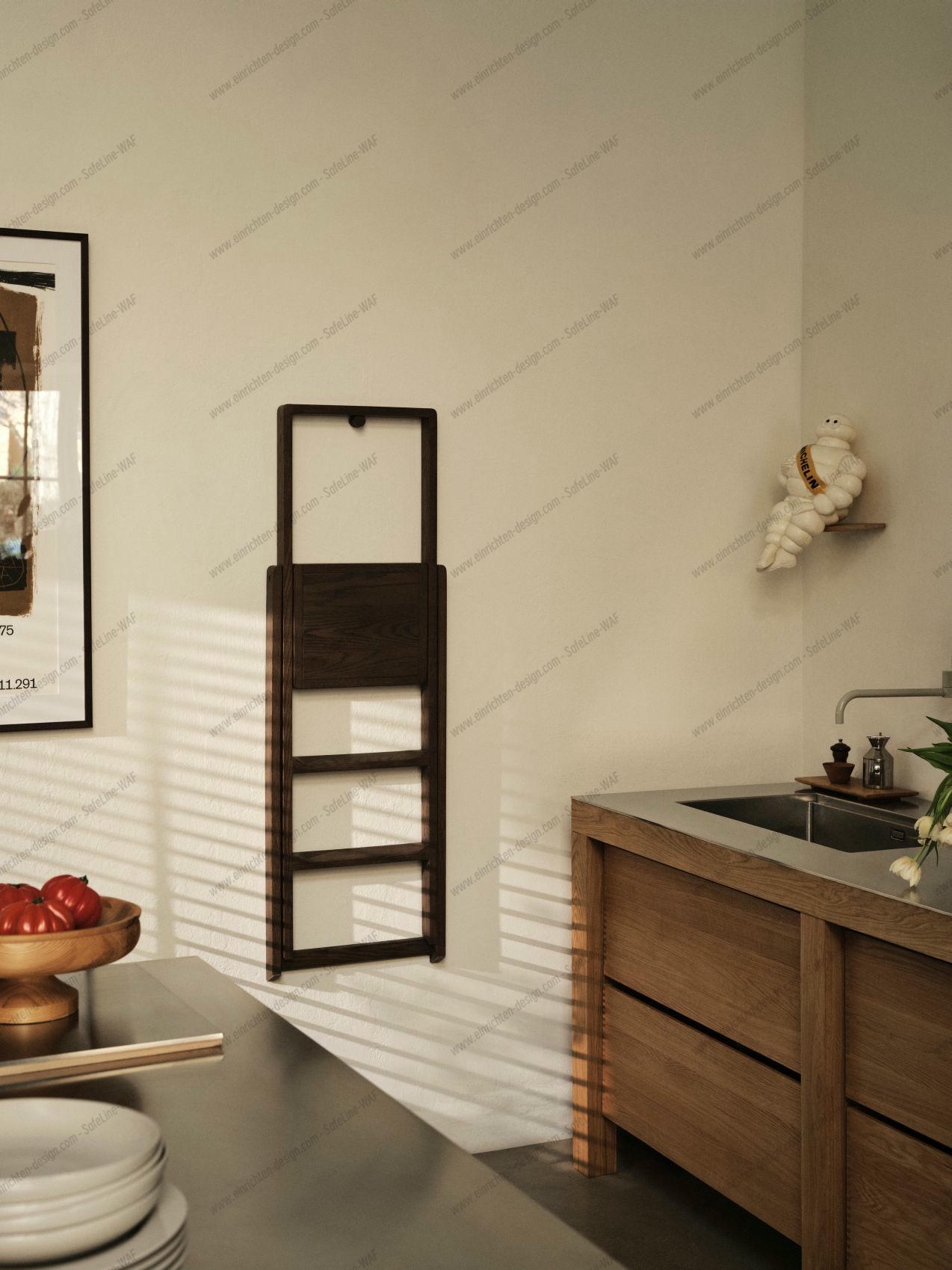 Step Ladder Dark Oak Design House Stockholm