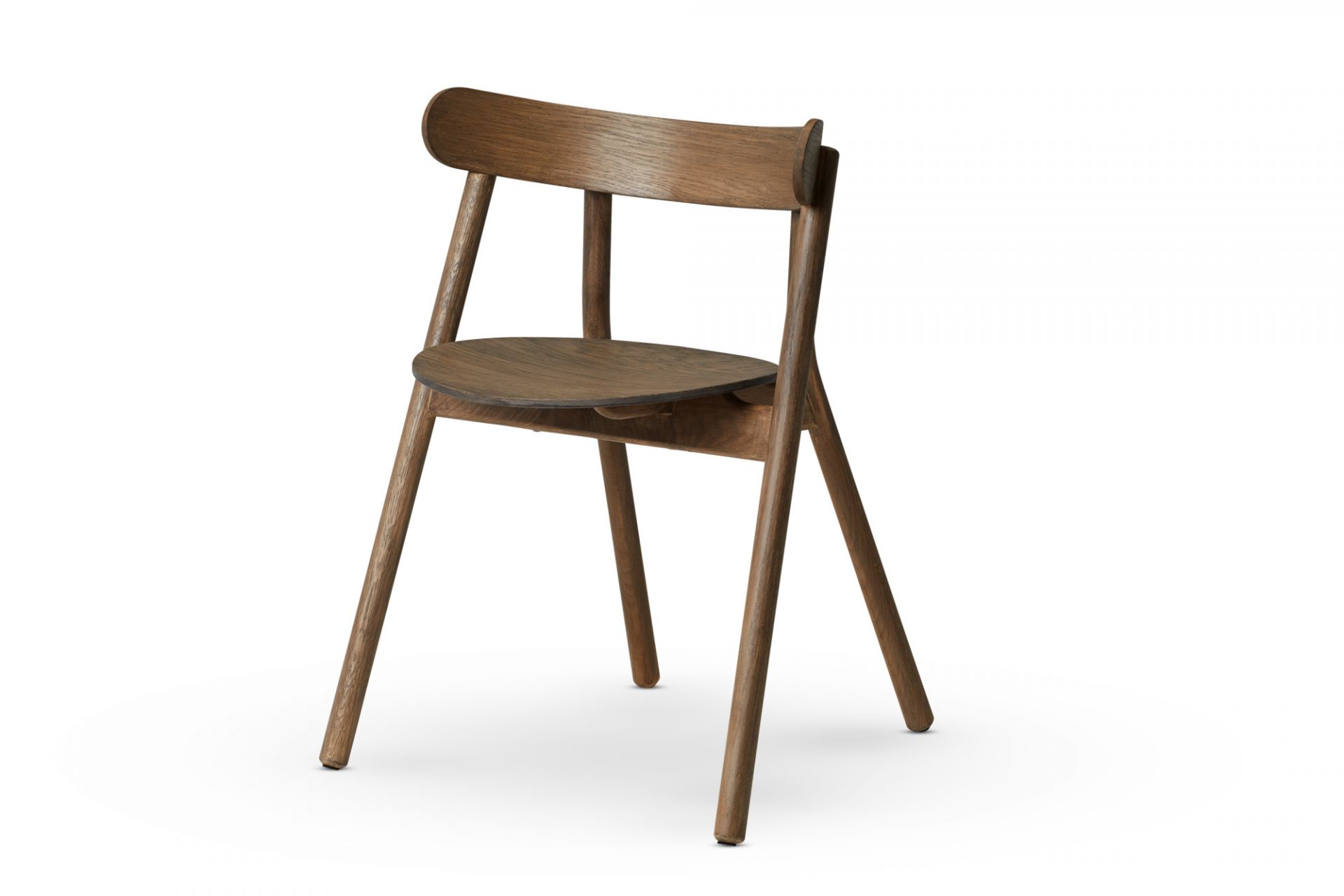 Oaki Stuhl aus geräucherter Eiche von Northern, ein minimalistischer Holzstuhl für Esszimmer und Küche.