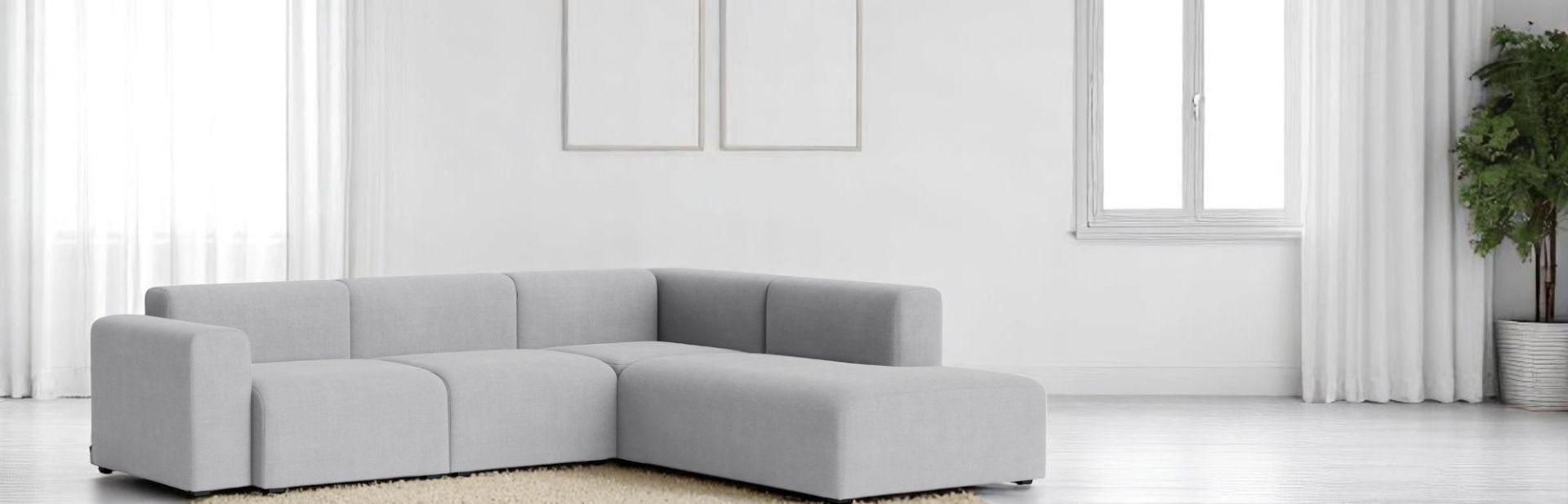 Mags Sofa Corner Combination 2 Low Armrest with armrest right Hay