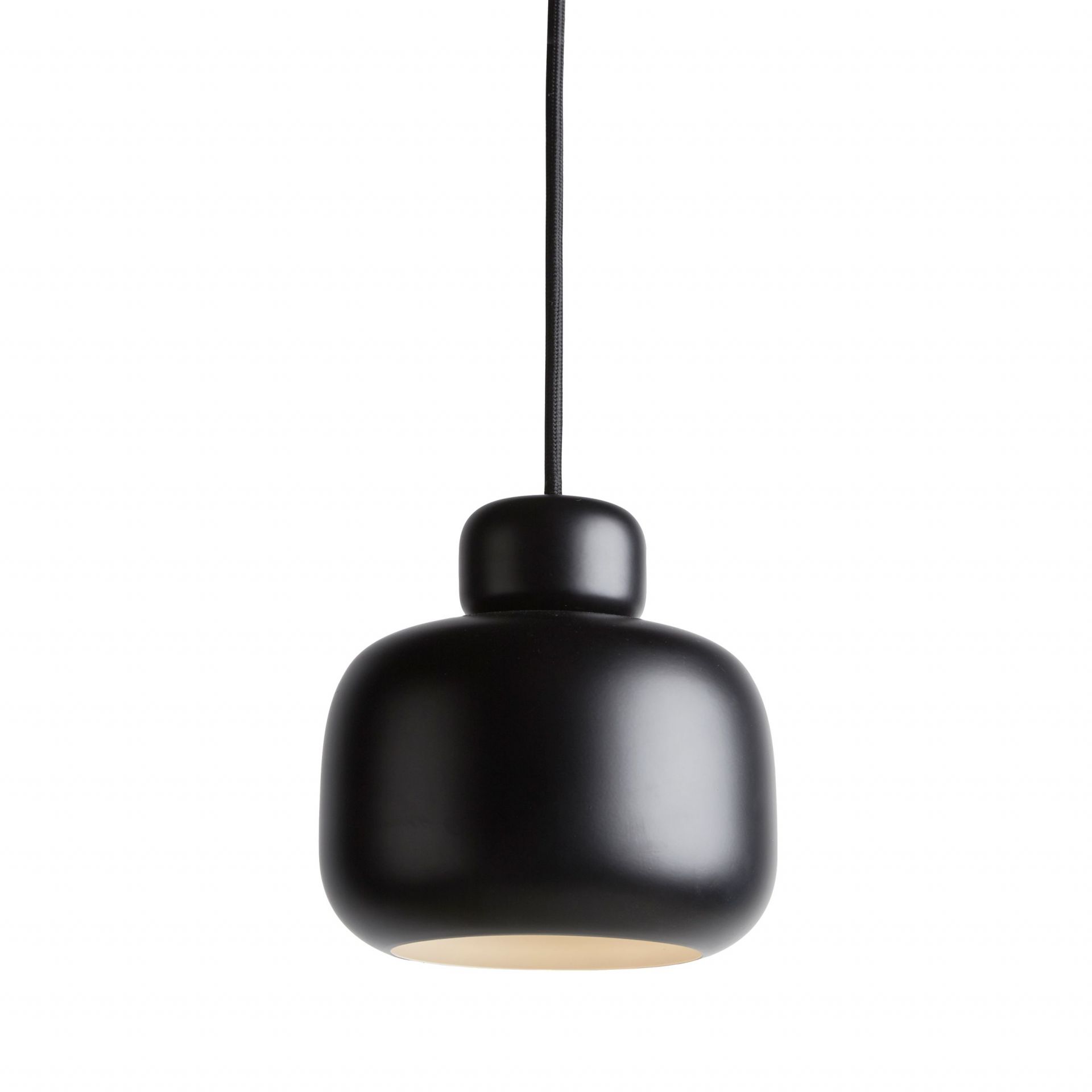 Stone Pendant small black Woud Stone Pendant small black Woud
