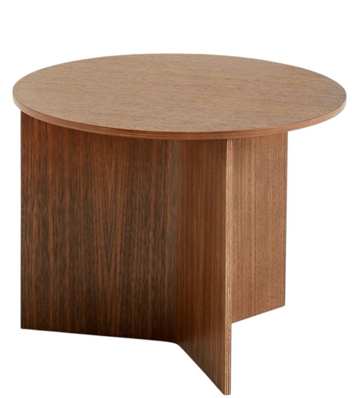 Slit Table Wood Round Side Table / Coffee Table Wood Hay 