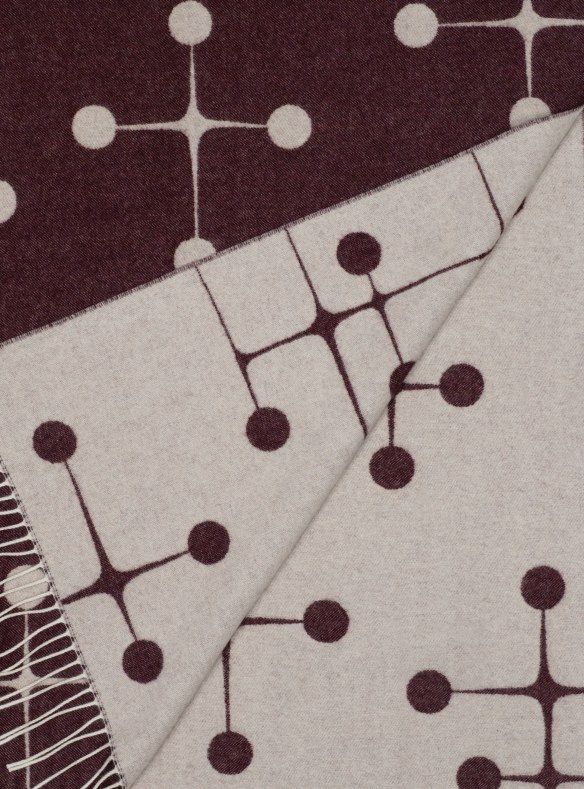 Eames Wool Blanket Bordeaux Wool Blanket Vitra LIMITED EDITION 