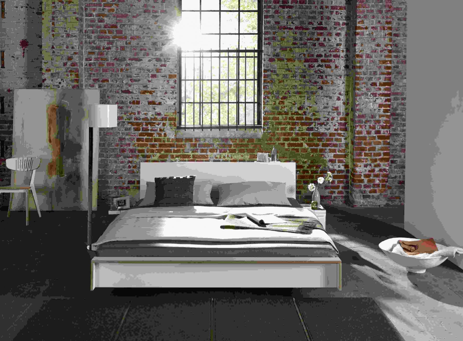 Headboard for Flai Double bed white Müller Möbelwerkstätten