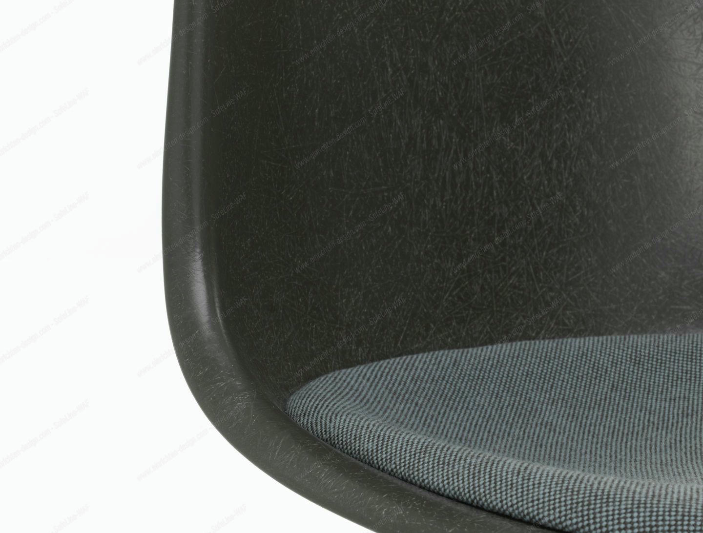 Eames Fiberglass Chair DSR Chair with Seat cushion Vitra
