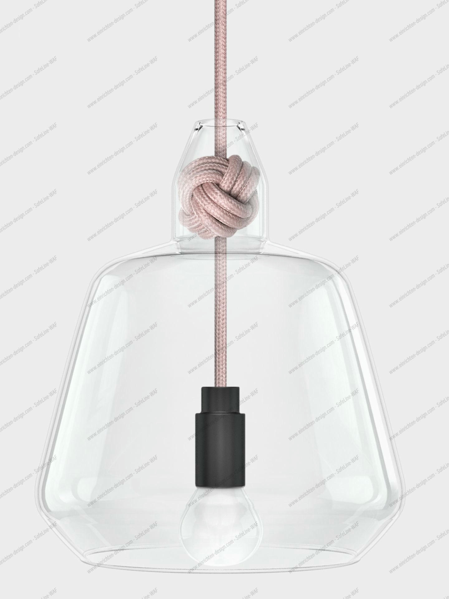 Knot lamp large Pendelleuchte Vitamin-dusty pink