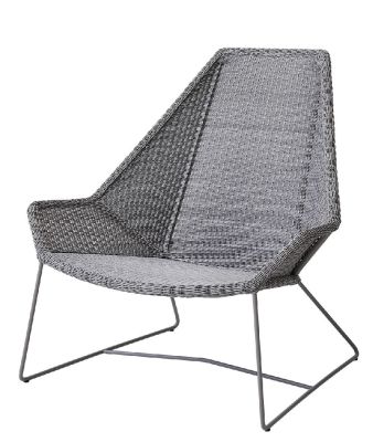 Breeze Outdoor highback chair light gray Cane-Line