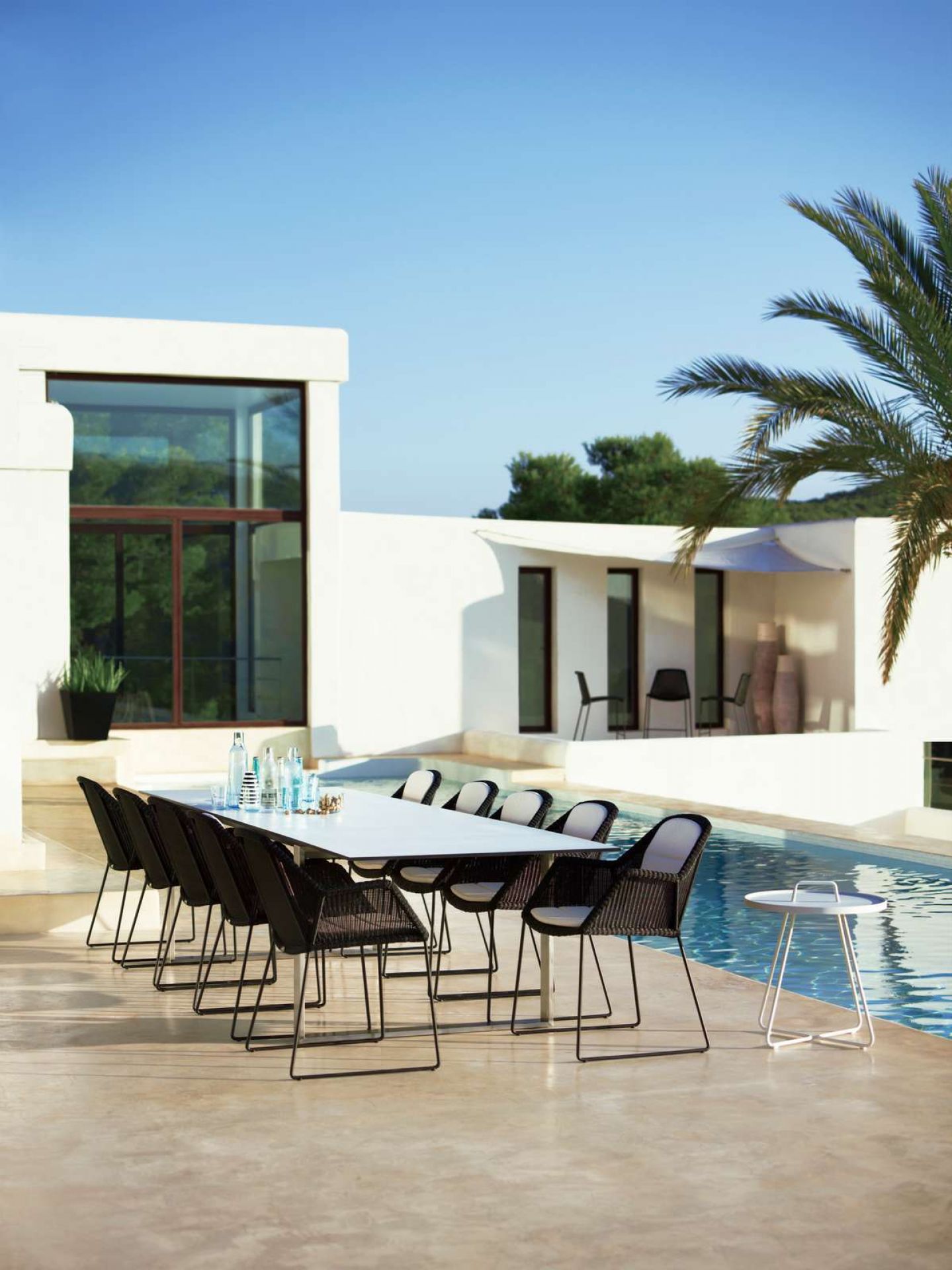 Breeze Outdoor Chair Skid Frame Set of 2 Cane-Line
