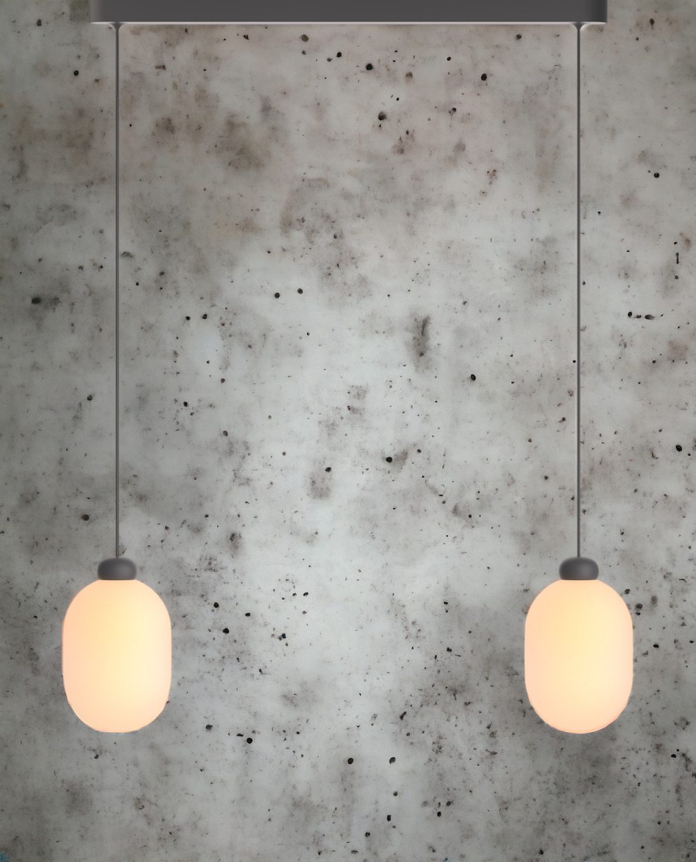 Sun Duo pendant light grey 