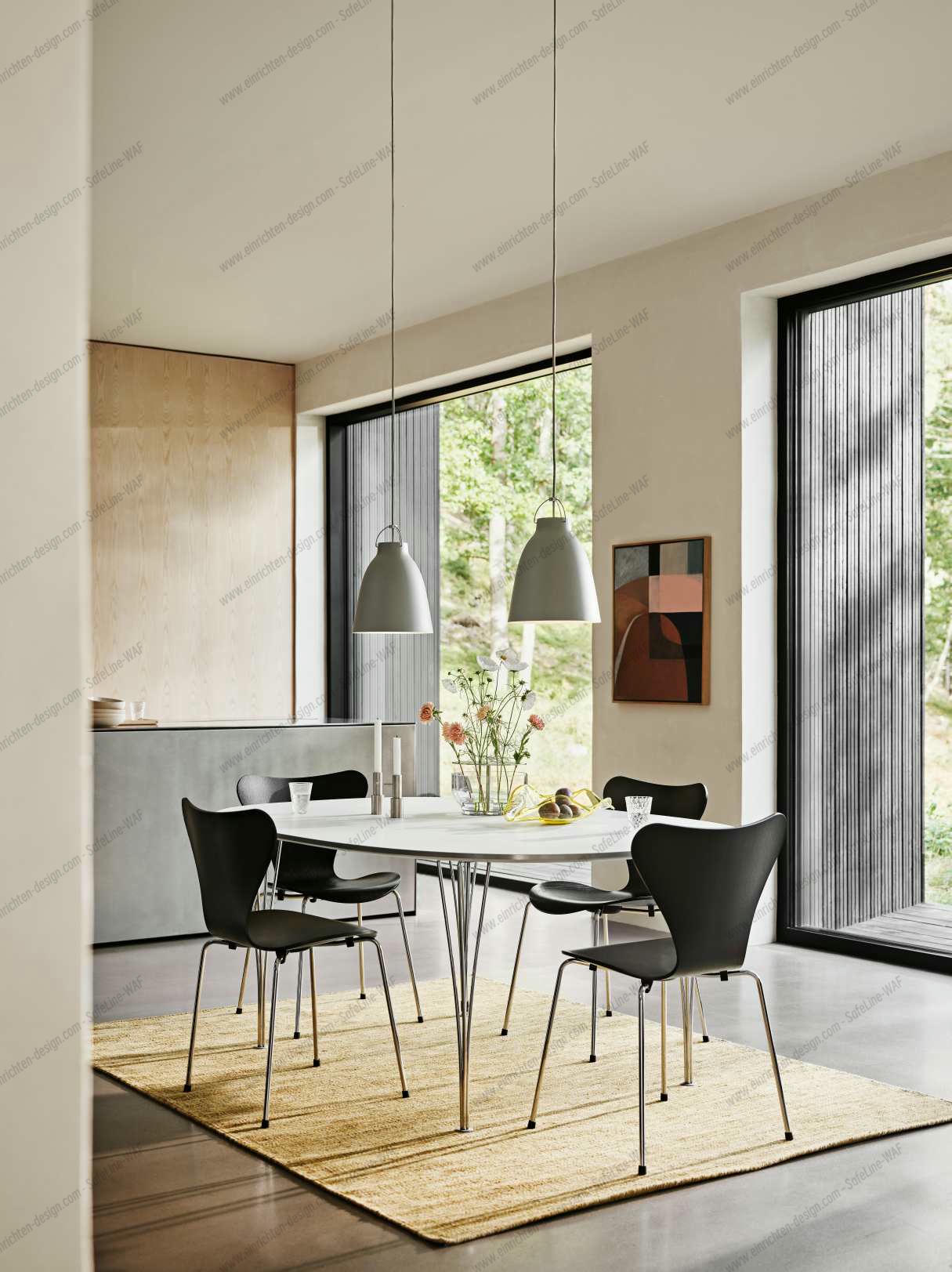 Fritz Hansen Super Elliptical table series