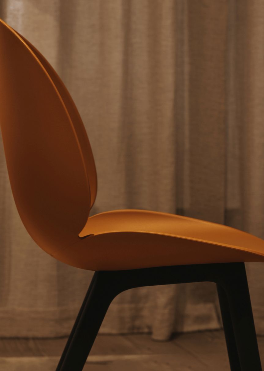 Beetle Chair Dining Chair Unupholstered Plastic Frame Gubi