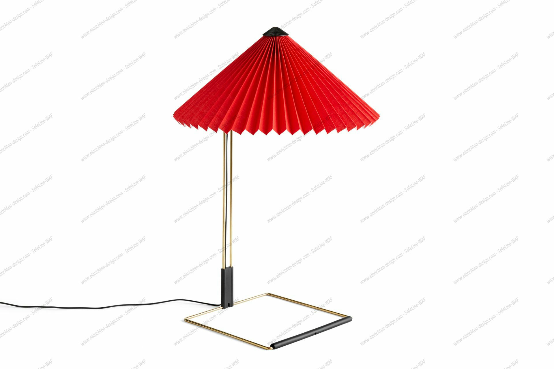 Matin Table Lamp L Bright Red Hay