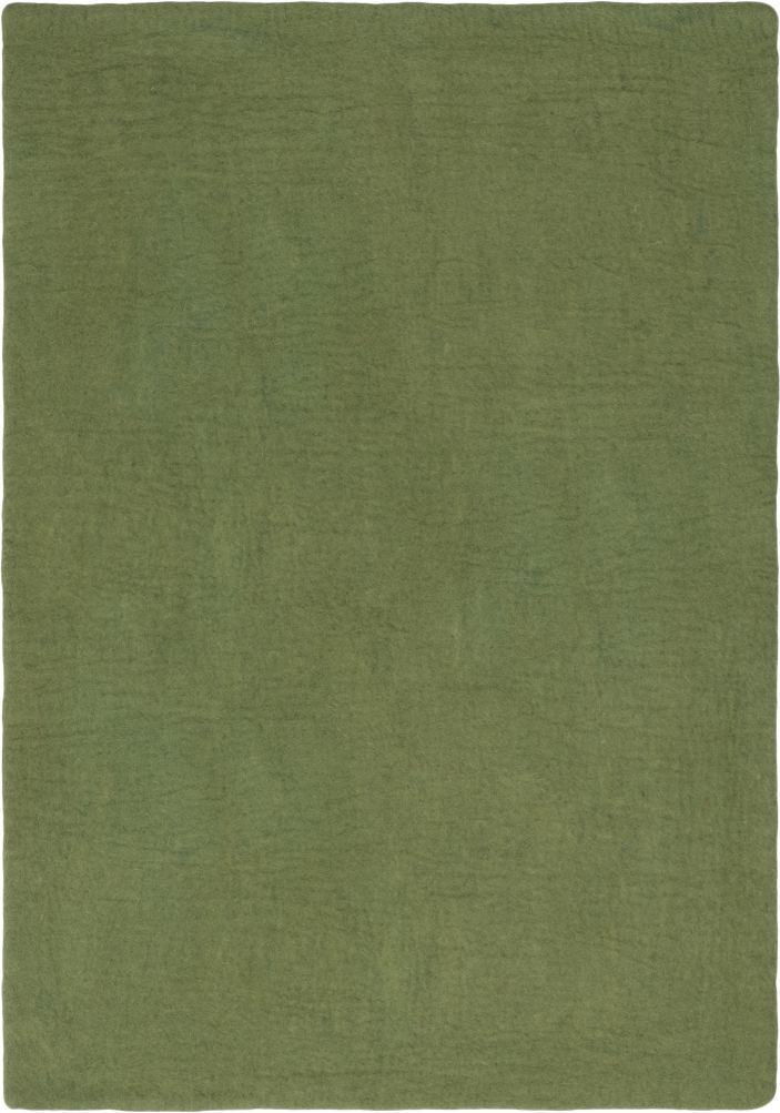 Mono Rectangular Felt Rug 160 x 230 cm myfelt  Kaspar (green)