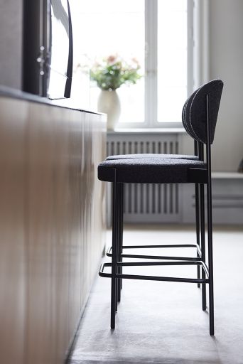 Series 430 Bar Stool Bar stool 75 cm BLACK / REMIX 123 Verpan SINGLE PIECES