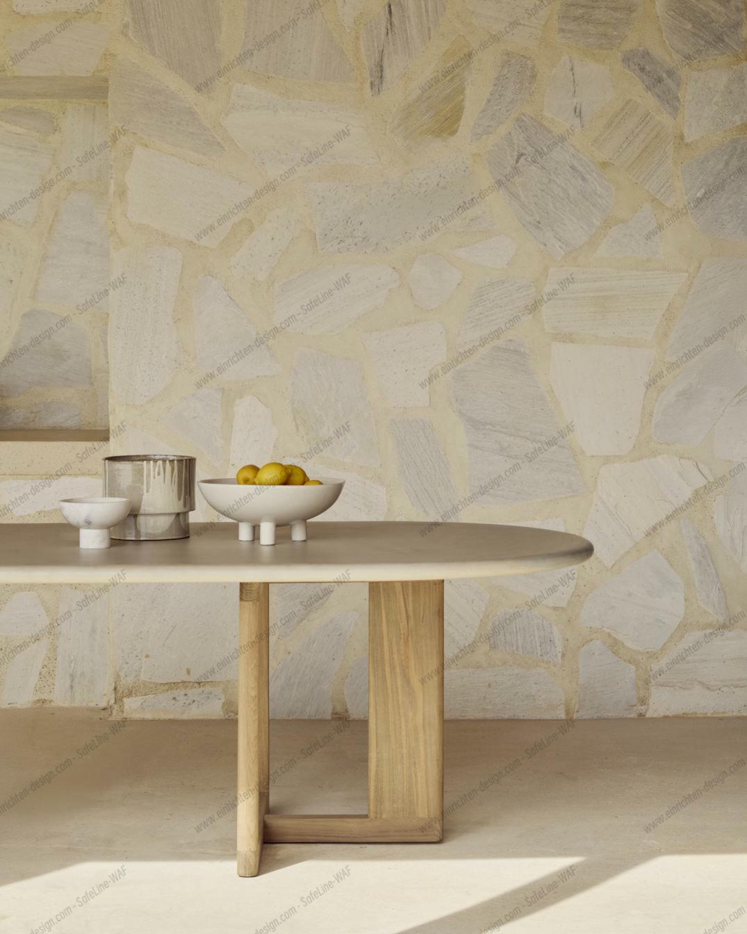 Trestle outdoor dining table Ethnicraft