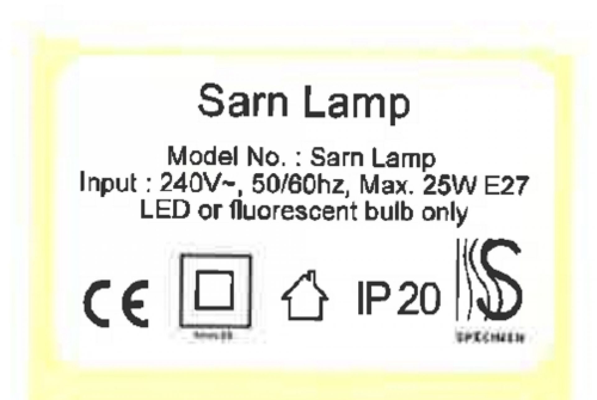 Sarn Lamp pendant light Specimen SINGLE PIECES