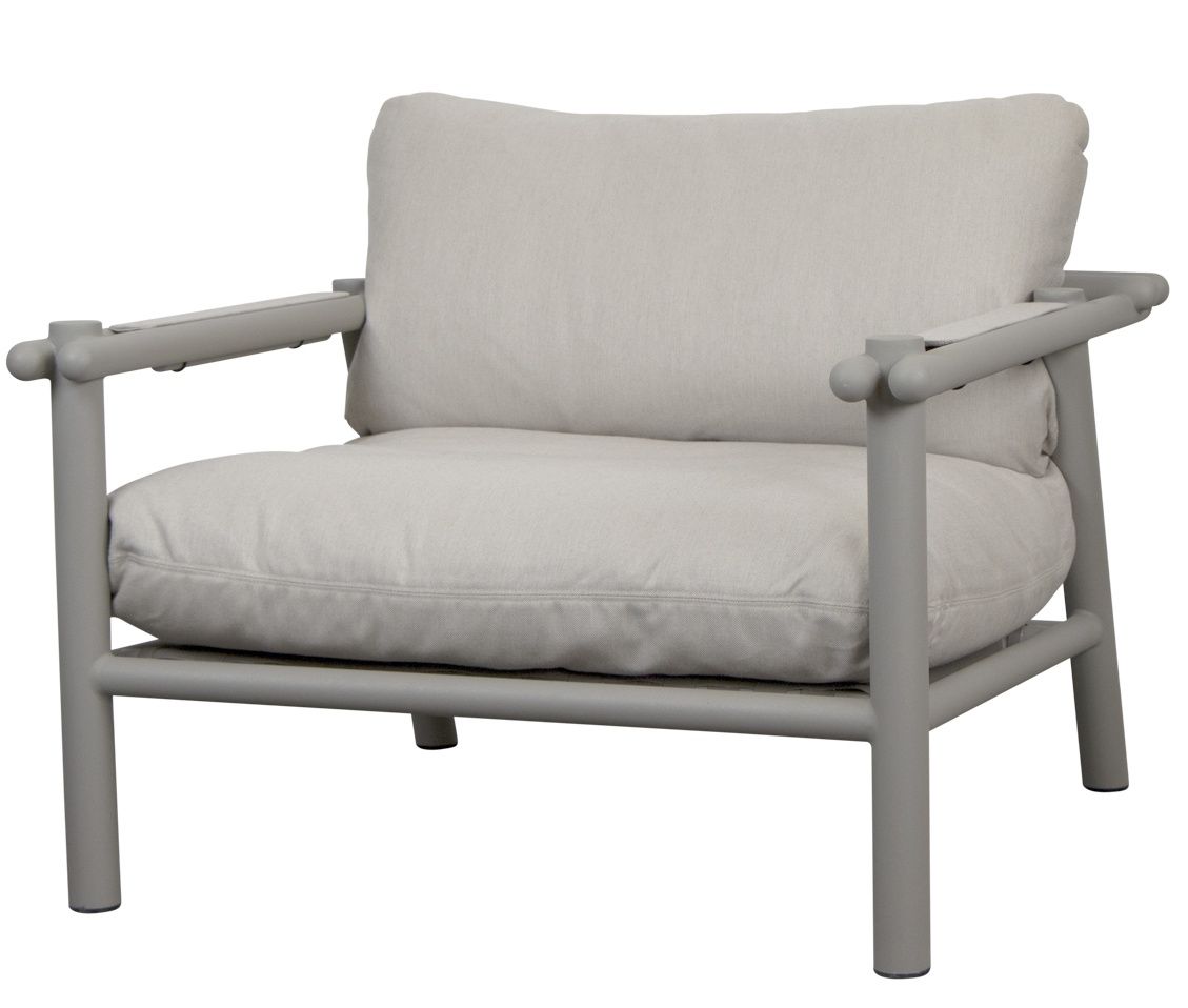 Sticks Lounge Chair Armchair Outdoor Cane-Line frame taupe / cushion sand