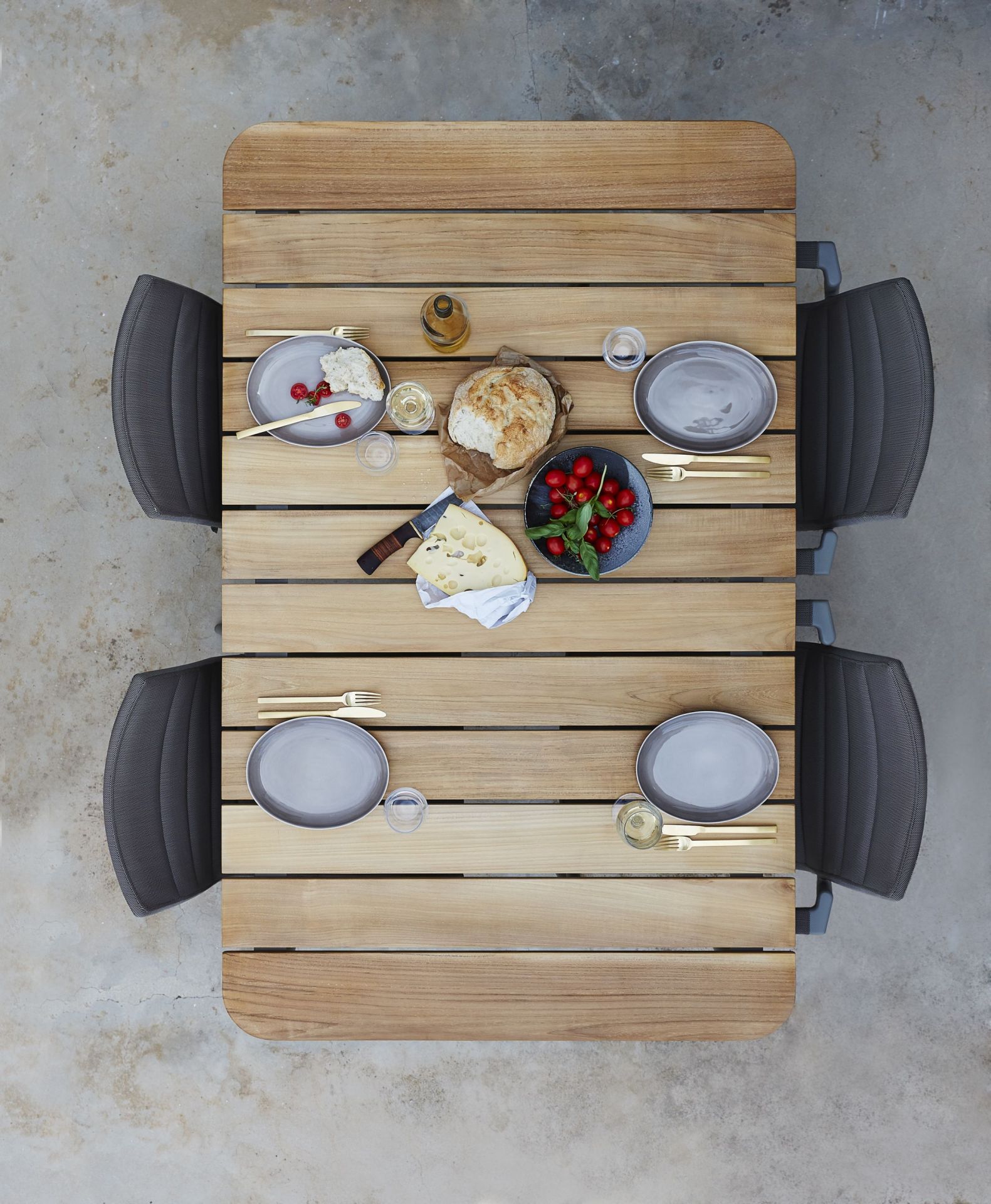 Core Outdoor Chair AirTouch with Armrests Cane-Line