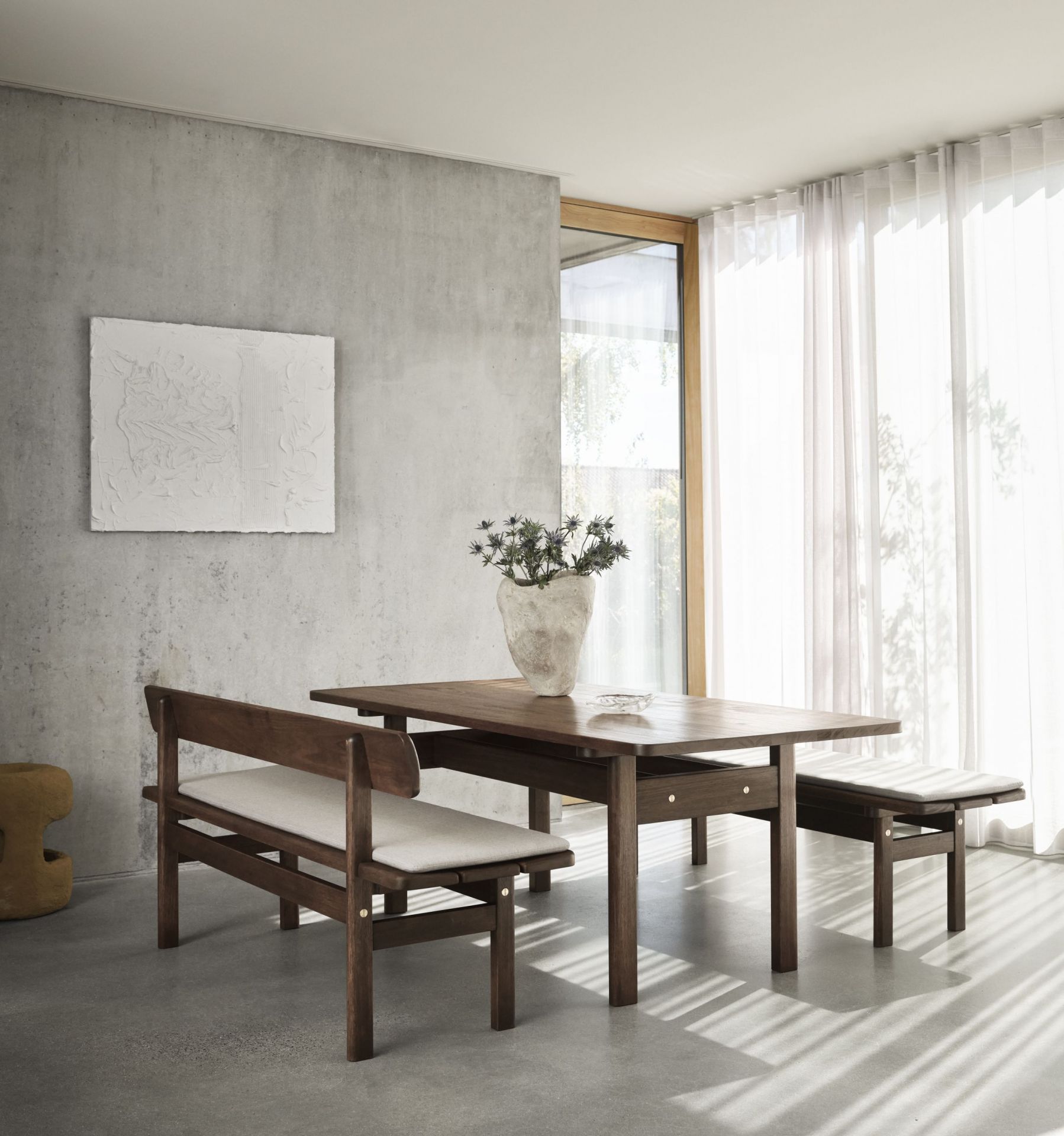 Asserbo Series Bench Dark Oiled Eucalyptus Carl Hansen & Søn