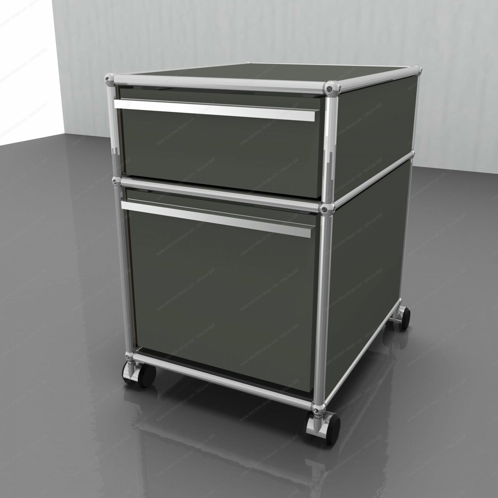 Leather cover for USM Roll container 50x39,5 cm Leather on Top