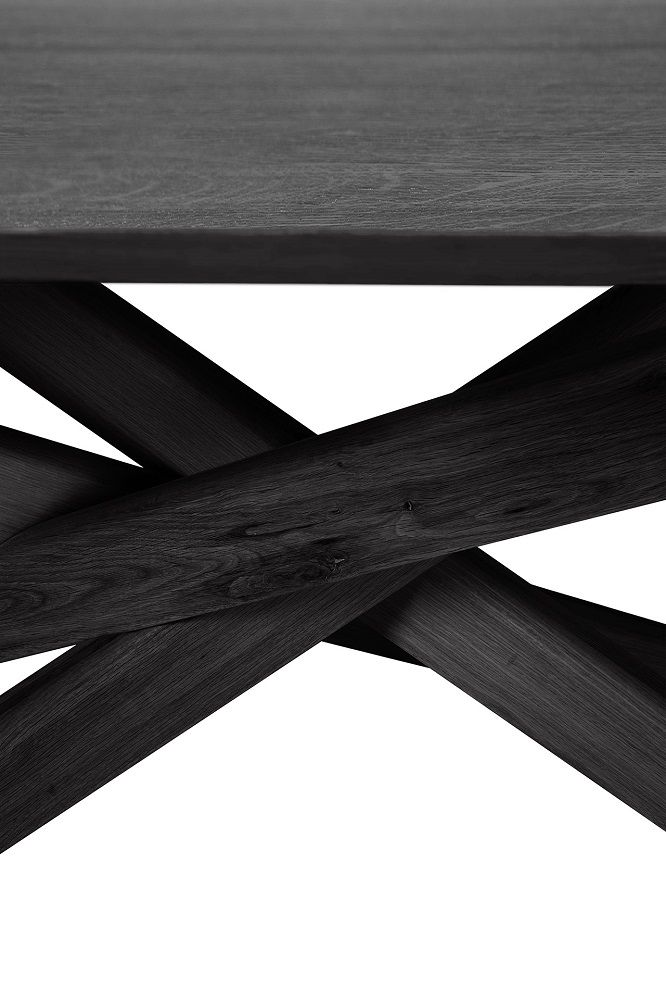 Mikado Dining Table Oak black oval Ethnicraft