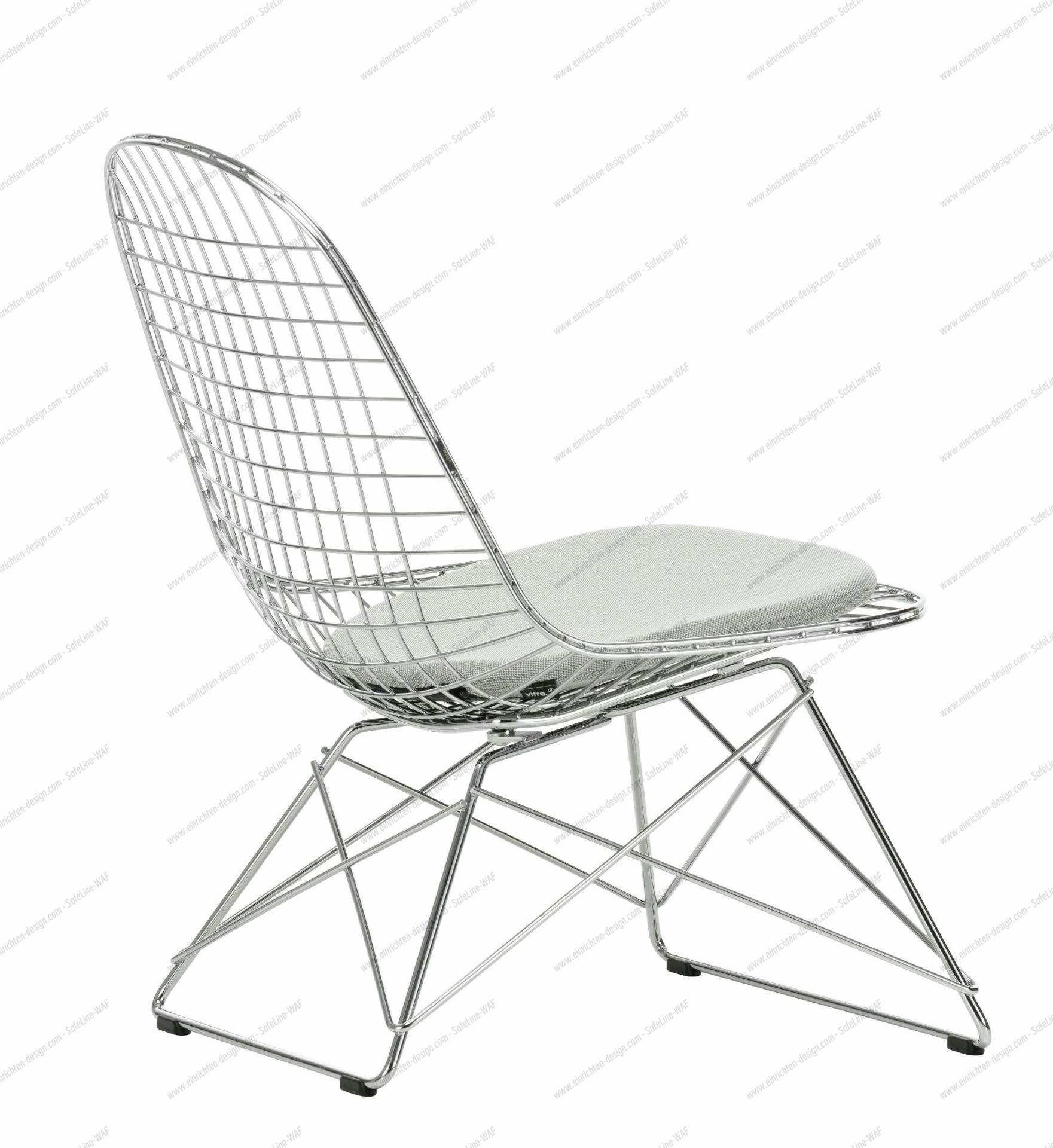 LKR-5 Wire Chair Chair with Seat Cushion Vitra