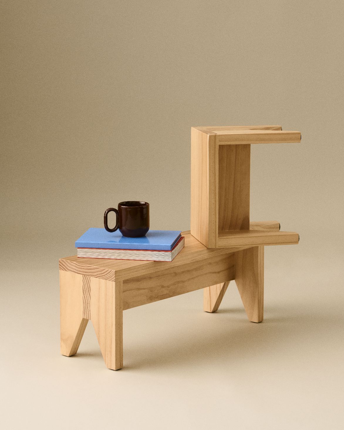 Manolito Stool Short Small Stool Hay