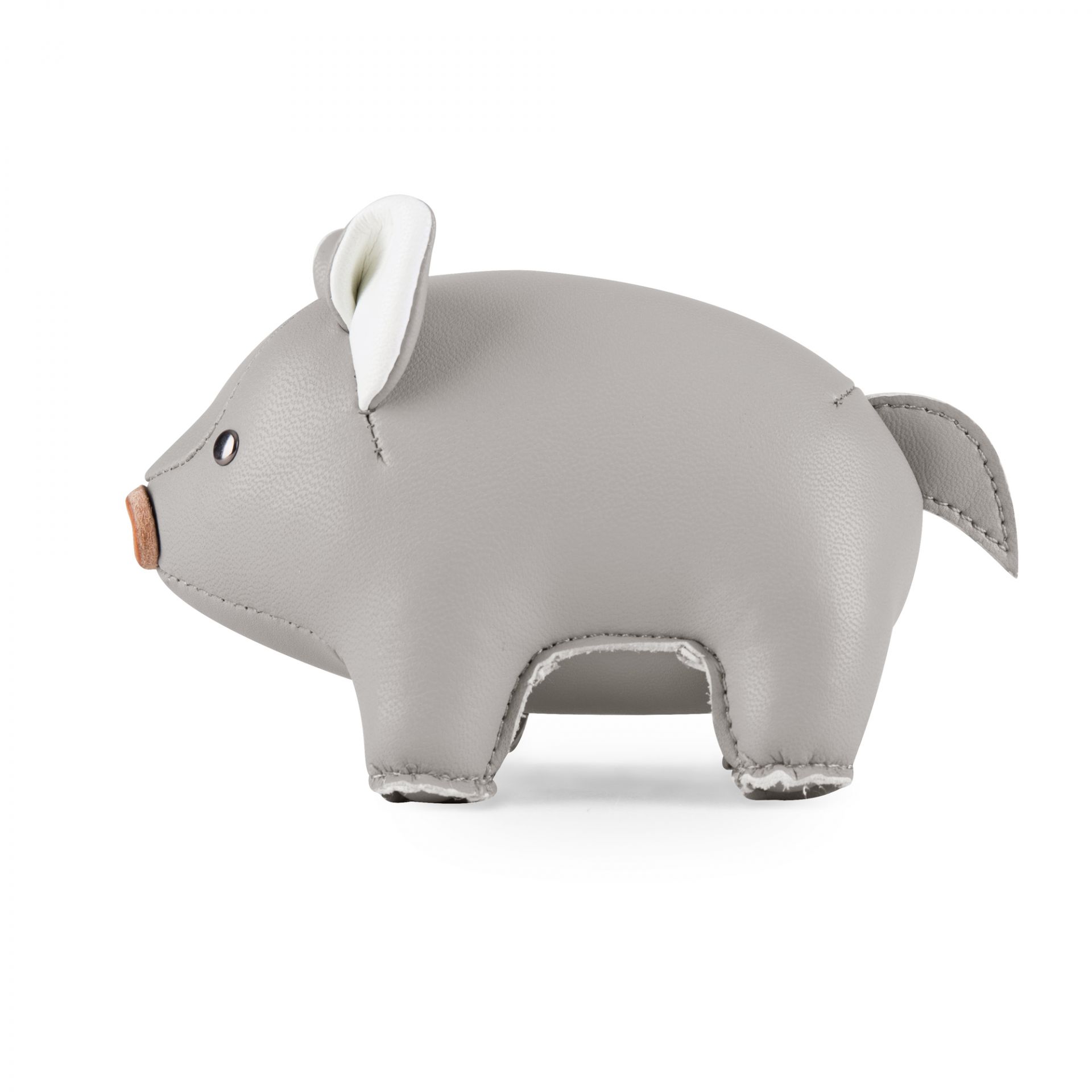 Paperweight Classic Pig Grey/White Züny