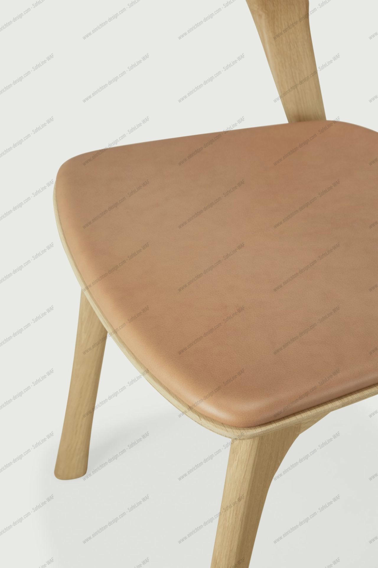 Bok chair lacquered oak - Sienna leather Ethnicraft