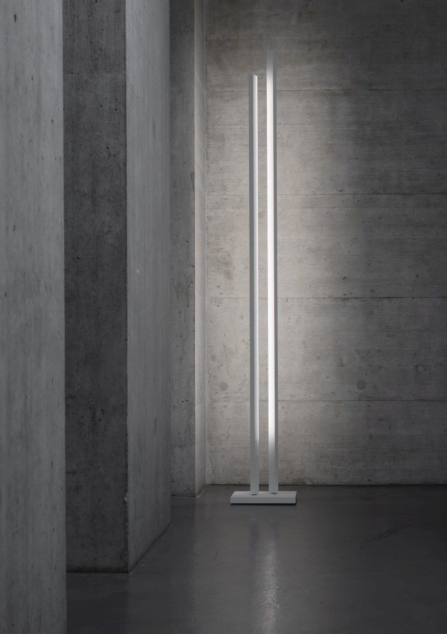 Zen Parallel floor lamp white - 2700K Steve Lechot Luminaires