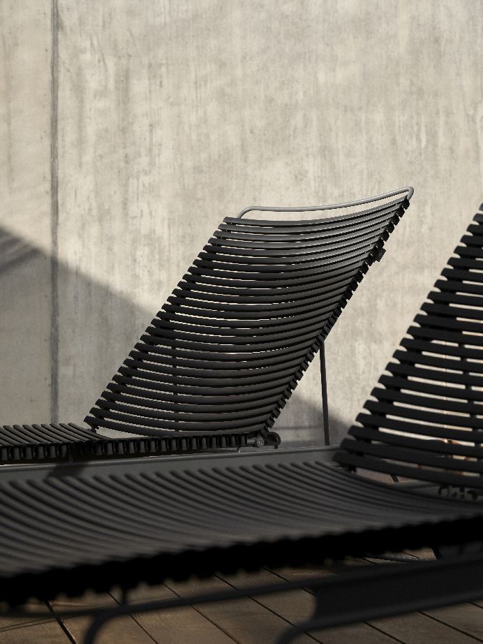 Click Adjustable Chaise Longue sun lounger Outdoor HOUE
