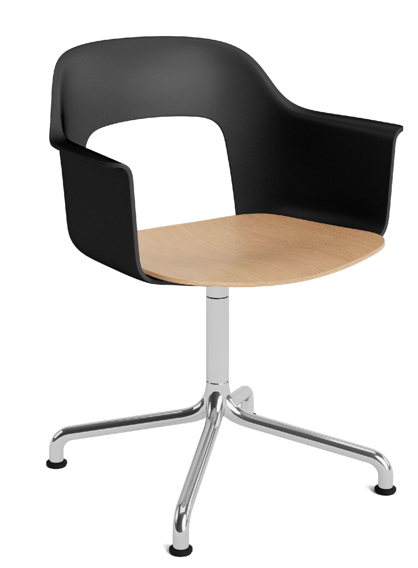 Layout Armchair 252 Armchair 4-star base swivel base with curved base Hay  
