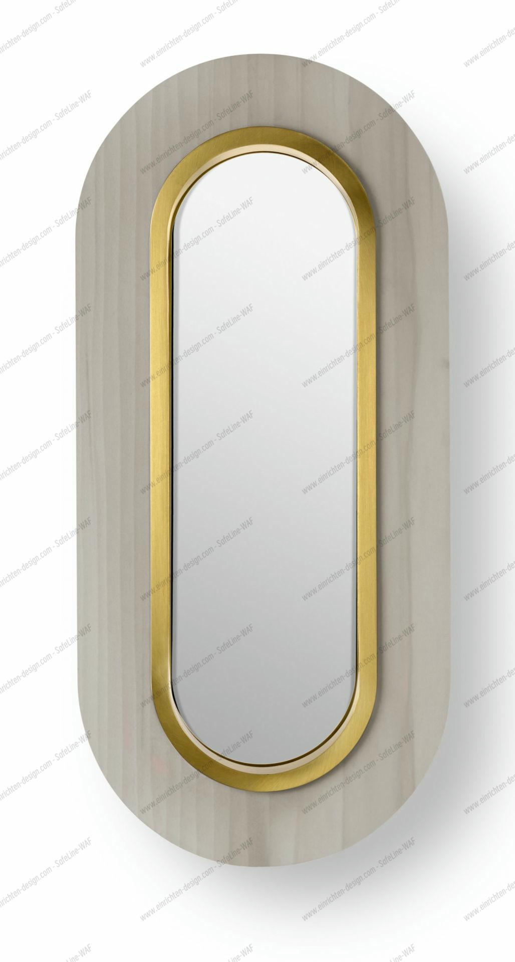 Lens LED Wall Lamp oval Metal Ring in Gold Grey LZF Lamps
