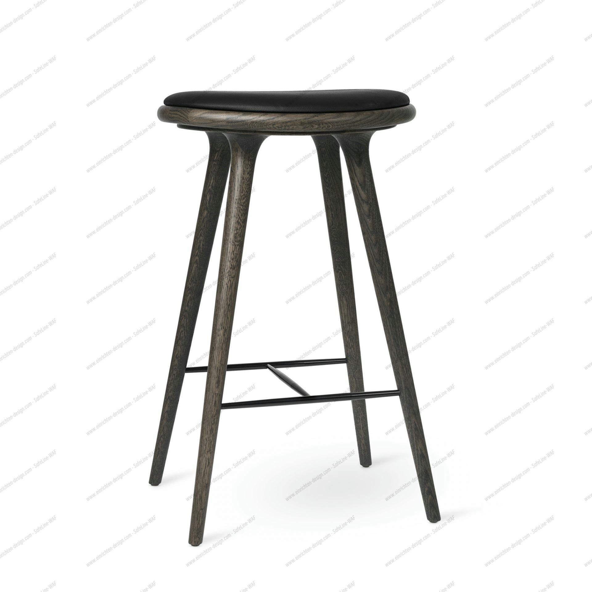 Stool / Barstool Sirka gray stained oak Mater