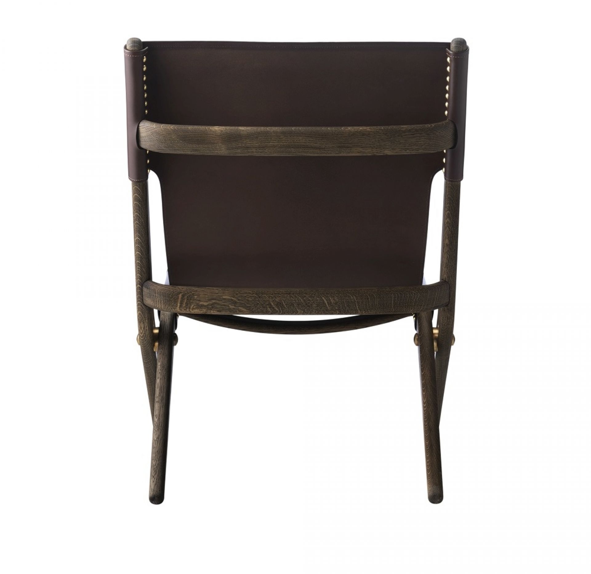 Saxe Chair oak brown stained - leather brown Audo