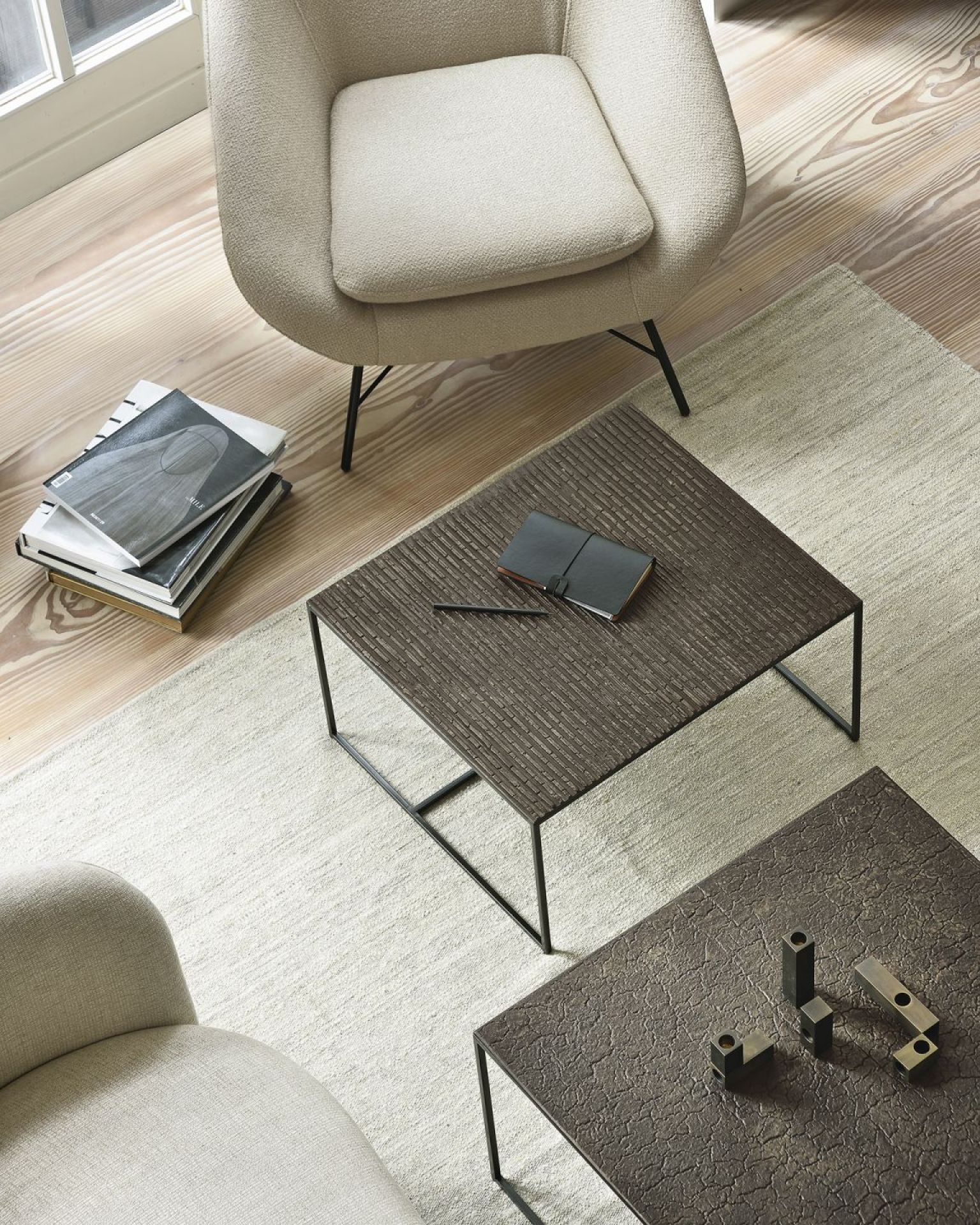 Barrow Lounge Chair off white Ethnicraft