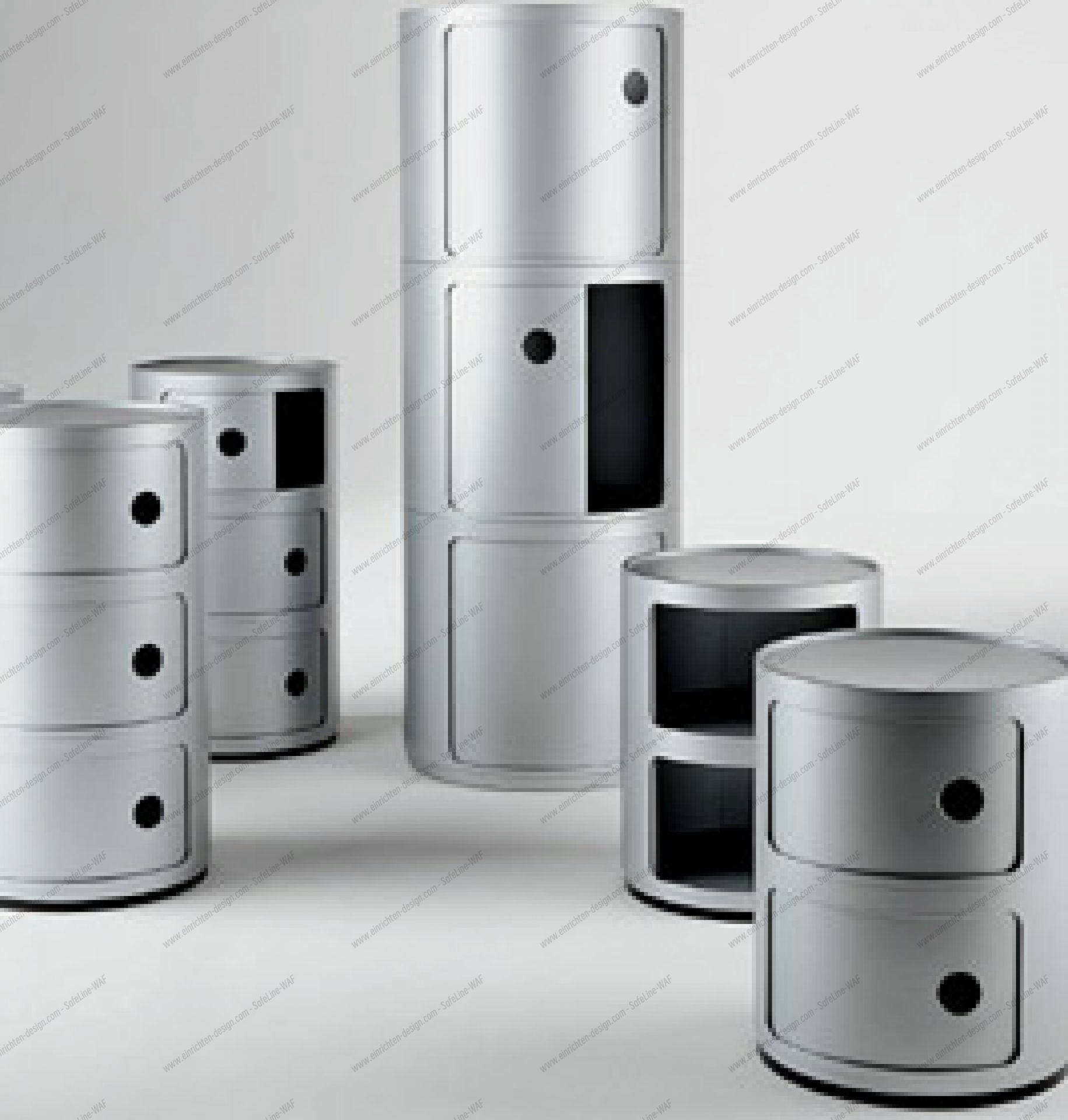 Componibili 4966 2-er Element Kartell-silber